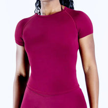 Load image into Gallery viewer, Impact Short Sleeve Top for Women Workout Gym Crop Top Light Weight Yoga Top Shirt