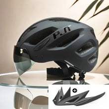 Load image into Gallery viewer, PJT New LED Bike Helmet With Sun Goggle Visor