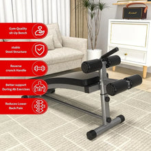 Load image into Gallery viewer, Adjustable Decline Sit Up Bench Reverse Crunch