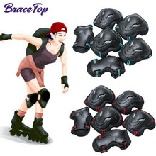 Load image into Gallery viewer, BraceTop 6Pcs/set Teens & Adult Knee Pads Elbow Pads Wrist Guards