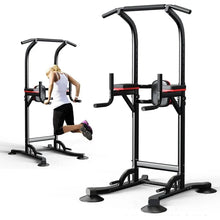 Load image into Gallery viewer, Oneofics Pull Up Bar Station, Adjustable Multifunction Power Tower Dip Bar Station