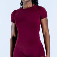 Load image into Gallery viewer, Impact Short Sleeve Top for Women Workout Gym Crop Top Light Weight Yoga Top Shirt