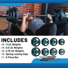 Load image into Gallery viewer, 54 LB Perfect Barbell Weight Set for Home Gym