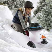 Load image into Gallery viewer, Winter Snow Tube Inflatable Snow Tube Winter Snowman Snow Tube Inflatable Snow Sled