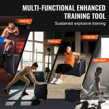 Load image into Gallery viewer, SucceBuy 3 in 1 Plyometric Jump Box Wooden Plyo Box Black For Home Gym