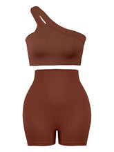 Load image into Gallery viewer, CHRLEISURE Seamless Sports Set Women Fitness Outfit Rib Yoga Suit