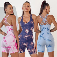 Load image into Gallery viewer, Seamless Tie-Dyed Yoga Jumpsuits