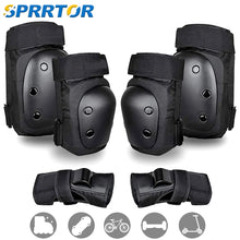 Load image into Gallery viewer, Adult/Kids Knee Pads Elbow Pads Wrist Guards 6 in 1 Protective Gear