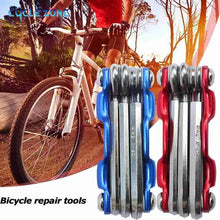 Load image into Gallery viewer, Multi Repair Tools Kit Portable Bicycle Tool Folding Allen Wrench