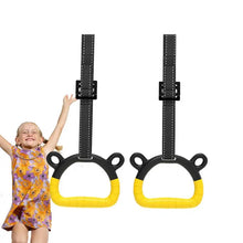 Load image into Gallery viewer, Pull Up Rings 2pcs Trapeze Bar Gymnast Rings Set Non-Slip Calisthenics Rings