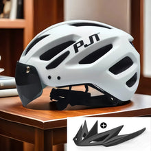 Load image into Gallery viewer, PJT New LED Bike Helmet With Sun Goggle Visor
