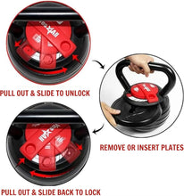 Load image into Gallery viewer, Adjustable Kettlebell Weight Set