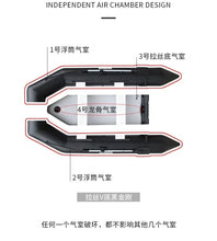 Load image into Gallery viewer, 2.3~3.3m Inflatable Sea Fishing Boat PVC Assault Boats with Air deck 1.2mm Anti-collision Speed Raft Kayak Rowing Accessories