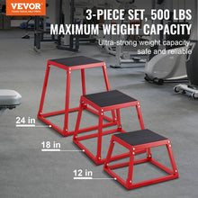 Load image into Gallery viewer, VEVOR Plyometric Jump Boxes,12/18/24/30 Inch Plyo Box