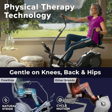 Load image into Gallery viewer, Teeter FreeStep Recumbent Cross Trainer Stepper, Zero-Impact Exercise Bike Alternative w/Patented Physical Therapy Stride