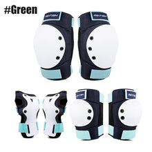 Load image into Gallery viewer, Adult/Youth/Junior Knee Pads Elbow Pads Wrist Guards 3 in 1 Protective Gear, for Skateboard
