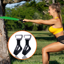Load image into Gallery viewer, Large Hook Portable Resistance Band Exercise Bar Full Body Squat