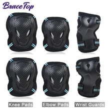 Load image into Gallery viewer, BraceTop 6Pcs/set Teens & Adult Knee Pads Elbow Pads Wrist Guards