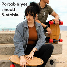 Load image into Gallery viewer, Mini Longboard The Original. Portable Bamboo Cruiser Skateboards for Adults