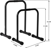 Load image into Gallery viewer, Adjustable Dip Bar, Dip Stand Station Functional Fitness Bar