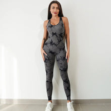 Load image into Gallery viewer, Seamless Tie-Dyed Yoga Jumpsuits