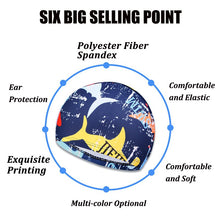 Load image into Gallery viewer, New Printed Men Swimming Cap Women Long Hair Swim Pool Hat