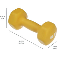 Load image into Gallery viewer, Neoprene Coated Hexagon Workout Dumbbell Hand Weight Set