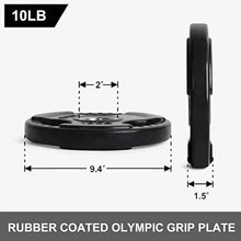 Load image into Gallery viewer, LIONSCOOL 2-Inch Rubber Coated Grip Plate in Pairs
