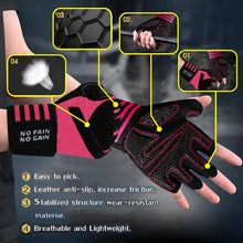 Load image into Gallery viewer, Workout Gloves with Wrist Wrap Support,