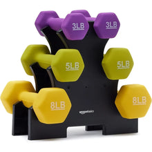 Load image into Gallery viewer, Neoprene Coated Hexagon Workout Dumbbell Hand Weight Set