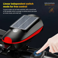 Load image into Gallery viewer, Bicycle Light Horn USB Bike Headlight