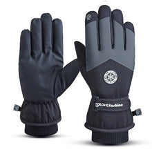 Load image into Gallery viewer, Winter Unisex Snowboard Ski Gloves PU Leather Non-slip Touch Screen Waterproof Motorcycle Cycling Fleece Warm Snow Gloves