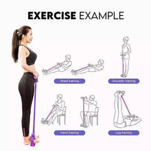 Load image into Gallery viewer, 4/6 Tube Pedal Resistance Band Gym Equipment Workout Exercise Home Agility Training Pilates Training Equipment Leg Exercise Tool
