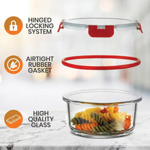 Load image into Gallery viewer, NutriChef 24 Piece Superior Glass Food Storage Set