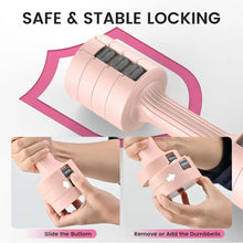Load image into Gallery viewer, Adjustable Hand Dumbbell for Women 5lb Dumbbells Set
