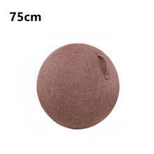Load image into Gallery viewer, 55-75cm Linen Yoga Ball Cover Non-slip Fitness Bal
