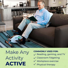Load image into Gallery viewer, Under Desk Bike Pedal Exerciser - Stationary Bikes for Home & Office