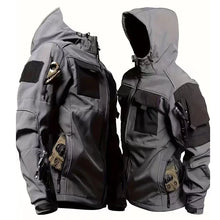 Load image into Gallery viewer, Men's Winter Autumn SoftShell Fleece Waterproof Jackets Cargo Hood Coats Fishing Hiking
