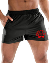 Load image into Gallery viewer, Elegant men's shorts with weightlifting font print