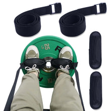 Load image into Gallery viewer, Double Feet Tibialis Trainer Strap Leg Workout for Barbell Plates with Foot Pad Calf Raise Machine