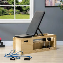 Load image into Gallery viewer, Adjustable Weight Bench with Storage Rack and Resistance Bands,