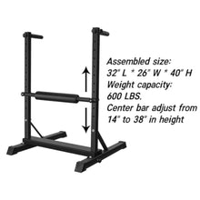 Load image into Gallery viewer, 3in1 Dip Station Bulgarian Split Squat and Calf Raise Stand