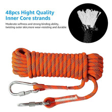 Load image into Gallery viewer, 12mm 10m 33ft Outdoor Climbing Rope Safety Climbing Rope