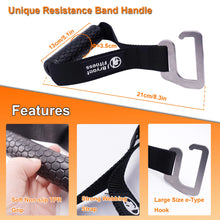 Load image into Gallery viewer, Large Hook Portable Resistance Band Exercise Bar Full Body Squat