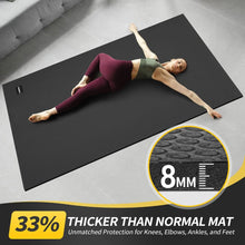 Load image into Gallery viewer, Large Yoga Mat, Extra Thick Workout Mats for Home Gym