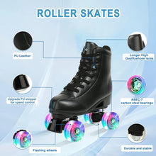 Load image into Gallery viewer, PU Leather Roller Skates Skating Shoes