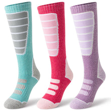 Load image into Gallery viewer, 3 Pairs of Merino Wool Ski Socks