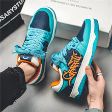 Load image into Gallery viewer, Fashion Blue Designer Skateboard Shoes Men