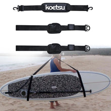 Load image into Gallery viewer, Portable Surfboard Shoulder Carry Sling Stand Up