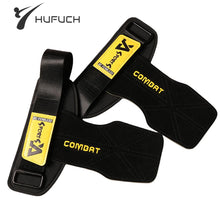 Load image into Gallery viewer, 1Pair Cowhide Weightlifting Gloves Deadlift Grip Pads for Fitness Gym Fitness Wrist Straps
